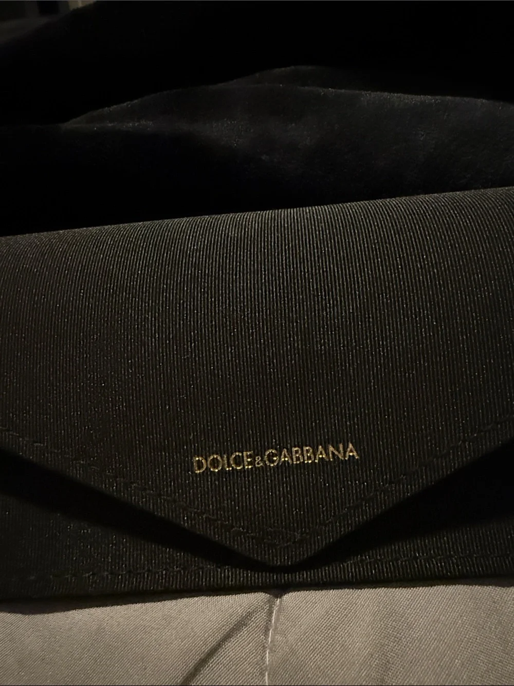 Dolce & Gabbana Black Fabric Glasses Sunglasses Case